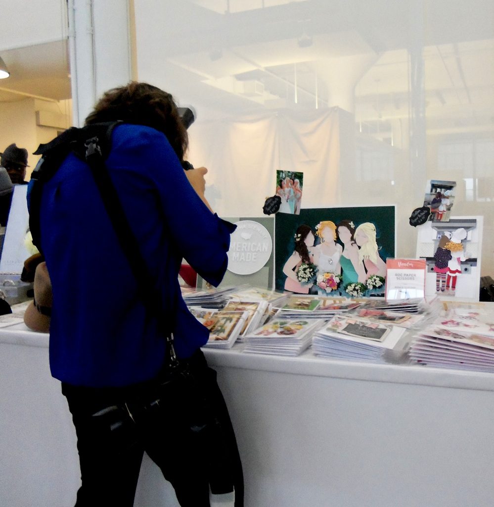It wasn't long after set up people started coming by to take pictures of the paper portraits. They got allot of attention and allot of people took photos of them, including Martha. Sweeeeeet!